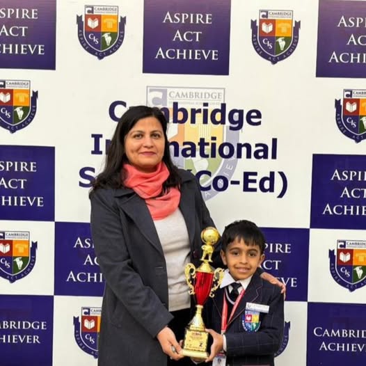 Devansh Hargun of Grade I has achieved an exceptional milestone and brought laurels to the school by securing *Third Runner-Up position in the prestigious UCMAS *International *Competition, held at Delhi......